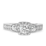 Photo of Danica 1 1/3 ct tw. Lab Grown Diamond Round Solitaire Engagement Ring 10K White Gold [BT1624WE-C000]