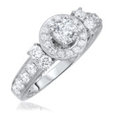 Photo of Colt 1 1/5 ct tw. Lab Grown Diamond Round Solitaire Engagement Ring 10K White Gold [BT1628WE-C000]