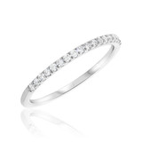 Photo of Betty 1/7 ct tw. Lab Grown Ladies Wedding Band 14K White Gold [BT1622WL]