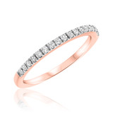 Photo of Dean 3/4 ct tw. Lab Grown Diamond Oval Solitaire Bridal Set 14K Rose Gold [BT1629RL]