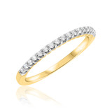 Photo of Toria 1/5 ct tw. Lab Grown Ladies Wedding Band 14K Yellow Gold [BT1620YL]