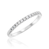Photo of Carson 1 1/7 ct tw. Lab Grown Diamond Round Solitaire Bridal Set 10K White Gold [BT1623WL]