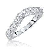 Photo of Everett 1/2 ct tw. Lab Grown Ladies Wedding Band 14K White Gold [BT1627WL]