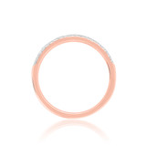 Photo of Betty 1 1/10 ct tw. Lab Grown Diamond Round Solitaire Bridal Set 14K Rose Gold [BT1622RL]