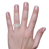 Photo of Danica 1 1/2 ct tw. Lab Grown Round Solitaire Bridal Set 14K Rose Gold [BR1624R-C000] [HT]