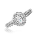 Photo of Sonny 5/8 ct tw. Lab Grown Diamond Oval Solitaire Bridal Set 14K White Gold [BT1631WE-C000]