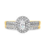 Photo of Sonny 5/8 ct tw. Lab Grown Diamond Oval Solitaire Bridal Set 10K Yellow Gold [BR1631Y-C000]
