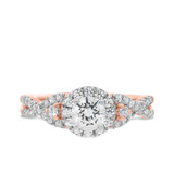 Photo of Margie 1 3/8 ct tw. Lab Grown Diamond Round Solitaire Trio Set 14K Rose Gold [BT1621RE-C000]