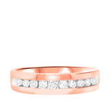 Photo of Lanie 3/4 ct tw. Lab Grown Diamond Wedding Band Set 14K Rose Gold [BT1625RM]