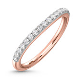 Photo of Tanner 1 ct tw. Lab Grown Diamond Oval Solitaire Trio Set 14K Rose Gold [BT1630RL]