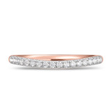 Photo of Tanner 1 ct tw. Lab Grown Diamond Oval Solitaire Trio Set 14K Rose Gold [BT1630RL]