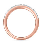 Photo of Tanner 1 ct tw. Lab Grown Diamond Oval Solitaire Trio Set 14K Rose Gold [BT1630RL]