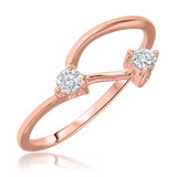 Photo of Lanie 1 1/2 ct tw. Lab Grown Diamond Round Solitaire Trio Set 10K Rose Gold [BT1625RL]