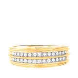 Photo of Sonny 3/8 ct tw. Lab Grown Diamond Wedding Band Set 10K Yellow Gold [BT1631YM]