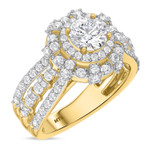 Photo of Jemma 1 3/4 ct tw. Lab Grown Diamond Round Solitaire Engagement Ring 10K Yellow Gold [BT1423YE-L070]