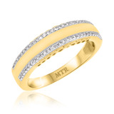 Photo of Hope 1/4 ct tw. Lab Grown Diamonds Mens Band 10K Yellow Gold [BT1421YM]