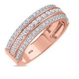 Photo of Jemma 1 ct tw. Lab Grown Diamonds Mens Band 14K Rose Gold [BT1423RM]
