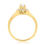 Photo of Lyla 1/2 ct tw. Lab Grown Diamond Oval Solitaire Engagement Ring 14K Yellow Gold [BT1420YE-C000]