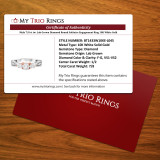 Myla 7/8 ct tw. Lab Grown Diamond Round Solitaire Engagement Ring 10K White Gold