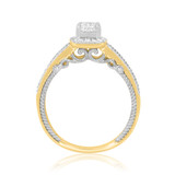 Photo of Rook 3/4 ct tw. Lab Grown Diamond Princess Solitaire Engagement Ring 14K Yellow Gold [BT1435YE-K045]