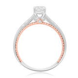 Photo of Mae 1/2 ct tw. Lab Grown Diamond Round Solitaire Engagement Ring 10K White Gold [BT1438WE-L045]