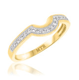 Photo of Lyla 1/5 ct tw. Lab Grown Ladies Wedding Band 14K Yellow Gold [BT1420YL]