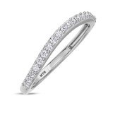 Photo of Jemma 1/4 ct tw. Lab Grown Diamond Ladies Band 10K White Gold [BT1423WL]