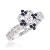 Photo of Hope 7/8 ct tw. Lab Grown Diamond Oval Solitaire Engagement Ring 14K White Gold [BT1421WE-C000]