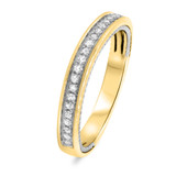Photo of Myla 1 1/7 ct tw. Lab Grown Diamond Round Solitaire Bridal Set 10K Yellow Gold [BT1433YL]