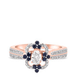 Photo of Hope 1 1/3 ct tw. Lab Grown Diamond Oval Solitaire Trio Set 14K Rose Gold [BT1421RE-C000]