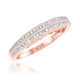 Photo of Hope 1 1/3 ct tw. Lab Grown Diamond Oval Solitaire Trio Set 14K Rose Gold [BT1421RL]
