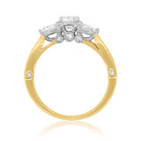 Photo of Myla 1 2/3 ct tw. Lab Grown Diamond Round Solitaire Trio Set 10K Yellow Gold [BT1433YE-L045]
