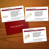 Palmer 1 7/8 ct tw. Lab Grown Diamond Princess Solitaire Trio Set 10K Yellow Gold