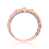 Photo of Raven 1 3/8 ct tw. Lab Grown Diamond Round Solitaire Trio Set 14K Rose Gold [BT1437RM]