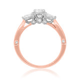 Photo of Myla 1 2/3 ct tw. Lab Grown Diamond Round Solitaire Trio Set 14K Rose Gold [BT1433RE-L045]