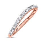 Photo of Jemma 1 1/4 ct tw. Lab Grown Diamond His and Hers Matching Wedding Band Set 14K Rose Gold [BT1423RL]