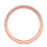 Photo of Jemma 1 1/4 ct tw. Lab Grown Diamond His and Hers Matching Wedding Band Set 14K Rose Gold [BT1423RL]