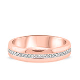 Photo of Breanna 3/8 ct tw. Lab Grown Diamond Wedding Band Set 14K Rose Gold [BT1428RM]