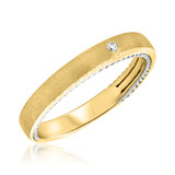 Photo of Mae 1/7 ct tw. Lab Grown Diamond His and Hers Matching Wedding Band Set 10K Yellow Gold [BT1438YL]