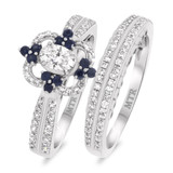 Photo of Hope 1 1/10 ct tw. Lab Grown Diamond Oval Solitaire Bridal Set 10K White Gold [BR1421W-C000]