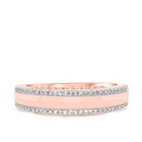 Photo of Hope 1/2 ct tw. Lab Grown Diamond Same Sex Mens Band Set 14K Rose Gold [BT1421RM]