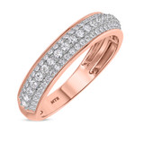 Photo of Ember 1 1/2 ct tw. Lab Grown Diamond Same Sex Mens Band Set 14K Rose Gold [BT1422RM]
