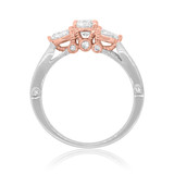 Photo of Myla 1 1/7 ct tw. Lab Grown Diamond Round Solitaire Bridal Set 10K White Gold [BT1433WE-L045]