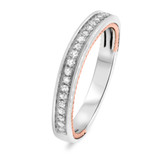 Photo of Myla 3/4 ct tw. Lab Grown Diamond Wedding Band Set 10K White Gold [BT1433WL]
