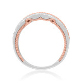 Photo of Rook 2/3 ct tw. Lab Grown Diamond Wedding Band Set 10K White Gold [BT1435WL]