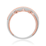 Photo of Rook 2/3 ct tw. Lab Grown Diamond Wedding Band Set 10K White Gold [BT1435WM]