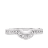 Photo of Lyla  7/8  ct tw. Lab Grown Oval Solitaire Diamond Matching Trio Ring Set 10K White Gold [BT1420WL]