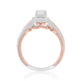 Photo of Rook 1 3/8 ct tw. Lab Grown Diamond Princess Solitaire Trio Set 14K White Gold [BT1435WE-K045]