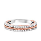 Photo of Rook 1 3/8 ct tw. Lab Grown Diamond Princess Solitaire Trio Set 14K White Gold [BT1435WL]