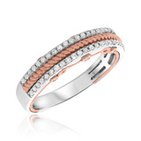 Photo of Rook 1 3/8 ct tw. Lab Grown Diamond Princess Solitaire Trio Set 14K White Gold [BT1435WM]